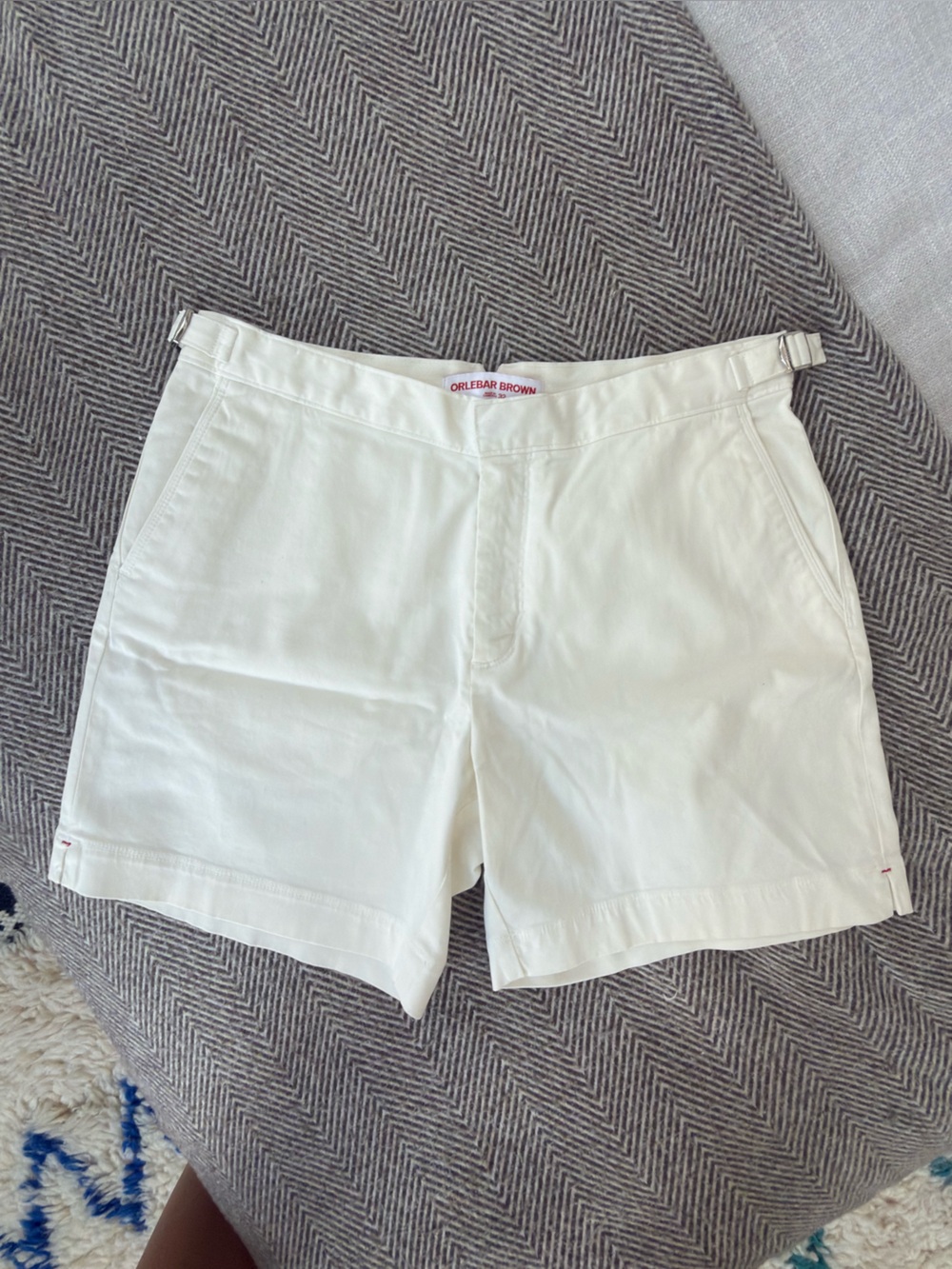 White Men’s Cotton Shorts - New